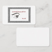 美しい目のノートカードのパーソナライズ ノートカード (正面/裏面)