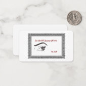 美しい目のノートカードのパーソナライズ ノートカード (正面/裏面インサイチュ)