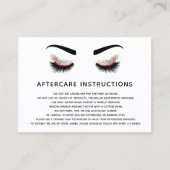 美しい目のバラ金ゴールドグリッター後介護 紹介カード (正面)