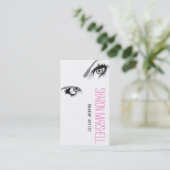 美しい目のメーキャップアーティストの美容院のスパ 名刺 (スタンド正面)