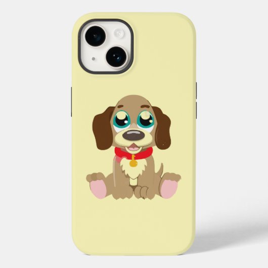 美しい目をした可愛い子犬 Case-Mate iPhoneケース (裏面)