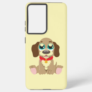 美しい目をした可愛い子犬 SAMSUNG GALAXY S21+ケース