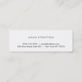 美しい目ピンクのラッシュと眉 スキニー名刺 (裏面)