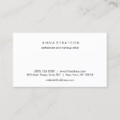 美しい目ピンクのラッシュと眉 名刺 (裏面)