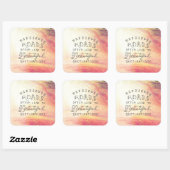 美しい目的地へ難しい道 スクエアシール (シート)