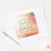 美しい目的地へ難しい道 スクエアシール (封筒)