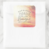 美しい目的地へ難しい道 スクエアシール (バッグ)