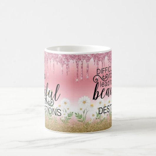 "美しい目的地"マ感動的グ コーヒーマグカップ (中央)