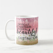 "美しい目的地"マ感動的グ コーヒーマグカップ (左)