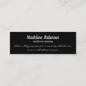 美しい目 スキニー名刺 (裏面)