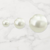 美しい真珠のビーチ結婚式テーブル紙吹雪 コンフェッティ (裏面)