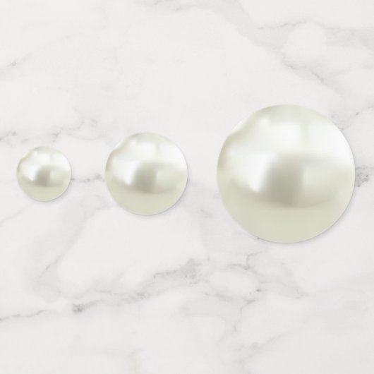 美しい真珠のビーチ結婚式テーブル紙吹雪 コンフェッティ (裏面)