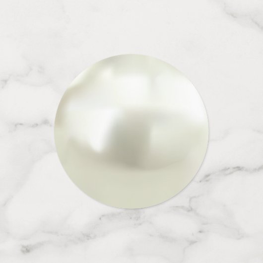 美しい真珠のビーチ結婚式テーブル紙吹雪 コンフェッティ (スモール正面)