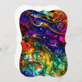 美しい真珠光沢の大理石背景 ノートカード (正面/裏面)