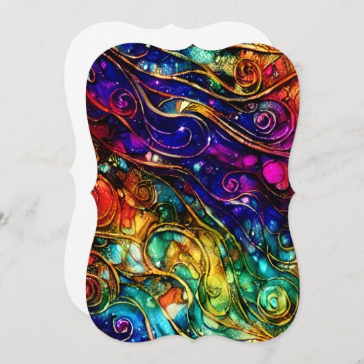 美しい真珠光沢の大理石背景 ノートカード (正面/裏面)