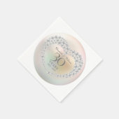 美しい真珠結婚30周年記念 スタンダードカクテルナプキン (角)