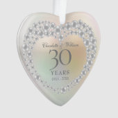 美しい真珠30周年記念 オーナメント (正面)