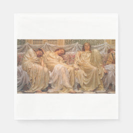 美しい眠い女性（ドリーマー） (ヴィンテージアート) スタンダードランチョンナプキン