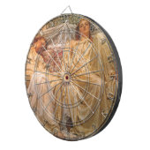 美しい眠い女性(ドリーマー) (ヴィンテージアート) ダーツボード (正面右)