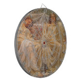 美しい眠い女性(ドリーマー) (ヴィンテージアート) ダーツボード (正面左)