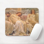 美しい眠い女性（ドリーマー） (ヴィンテージアート) マウスパッド (マウス)