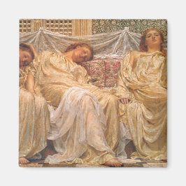 美しい眠い女性（ドリーマー） (ヴィンテージアート) マグネット