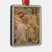 美しい眠い女性(ドリーマー) (ヴィンテージアート) メタルオーナメント (右)