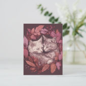 美しい眠れる猫 ポストカード (スタンド正面)