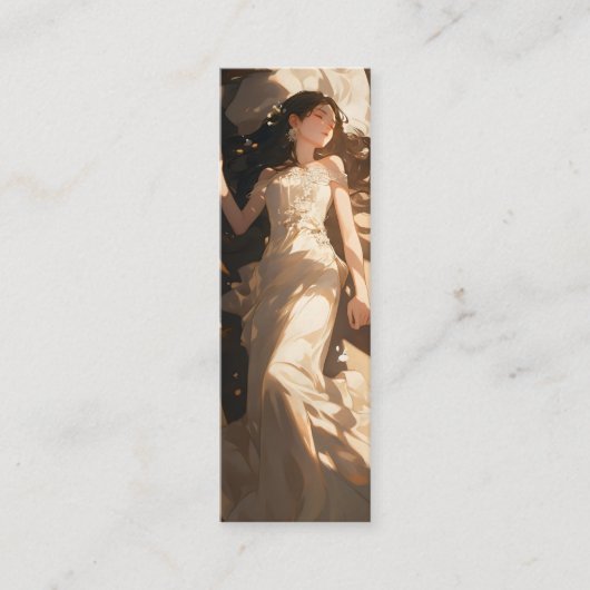 美しい眠れる花嫁アニメ スキニー名刺 (正面)