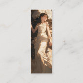 美しい眠れる花嫁アニメ スキニー名刺 (裏面)