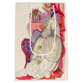 美しい着物を着た美しい花嫁 ミディアムペーパーバッグ