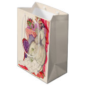 美しい着物を着た美しい花嫁 ミディアムペーパーバッグ (裏面アングル)