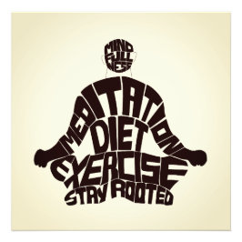 美しい瞑想やる気を起こさせるウォールアート フォトプリント           