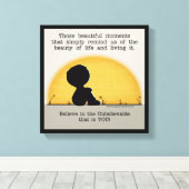 美しい瞬間 キャンバスプリント (インサイチュ (ウッドフロア))