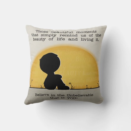 美しい瞬間 クッション (裏面)