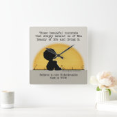 美しい瞬間 スクエア壁時計 (ホーム)