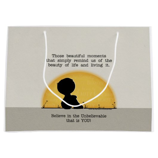 美しい瞬間 ラージペーパーバッグ (正面)