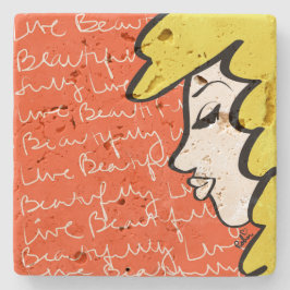 美しい石のコースターを生きる ストーンコースター