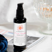 美しい石鹸ラベル熱帯蘭のロゴまたはカスタム フードラベル