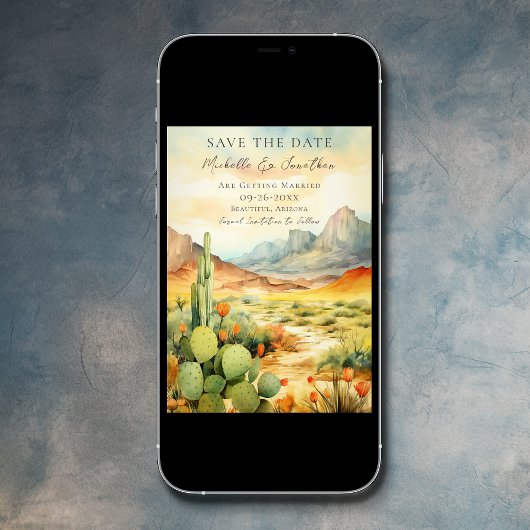 美しい砂漠サウス結婚サウス セーブザデート