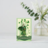 美しい祈りの言葉が付いているセントパトリックの神聖なカード 名刺 (スタンド正面)