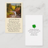 美しい祈りの言葉賛美記念葬式カード 名刺 (正面/裏面)