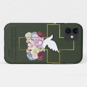 美しい祝福 ダークグリーン携帯ケース Case-Mate iPhoneケース (裏面(横))