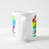 美しい神を愛する60番目の誕生日マグカップ ジャンボコーヒーマグカップ (裏面)