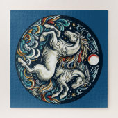 美しい神秘的な馬たち "28 " ジグソーパズル (横)