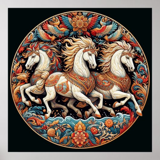 「美しい神秘的な馬」 21 ポスター (正面)