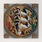 「美しい神秘的な馬」 27 ジグソーパズル (横)