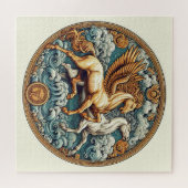 「美しい神秘的な馬」 32 ジグソーパズル (横)