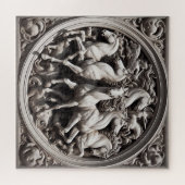 「美しい神秘的な馬」 34 ジグソーパズル (横)