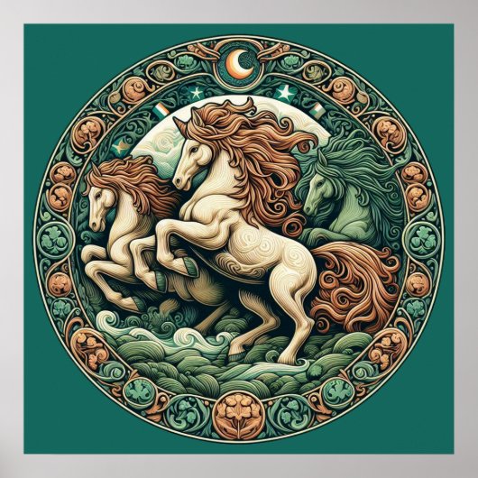 「美しい神秘的な馬」 43 ポスター (正面)